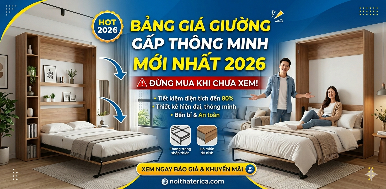 BẢNG GIÁ GIƯỜNG GẤP THÔNG MINH MỚI NHẤT 2026 - ĐỪNG MUA KHI CHƯA XEM!
