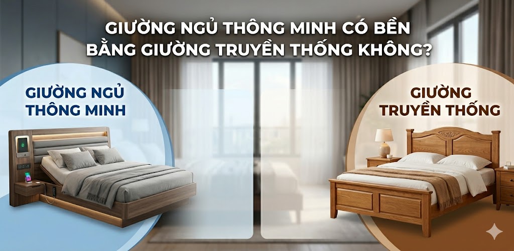 GIƯỜNG NGỦ THÔNG MINH CÓ BỀN BẰNG GIƯỜNG TRUYỀN THỐNG KHÔNG?