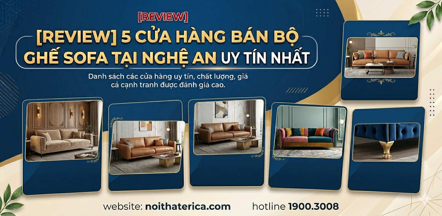 [REVIEW] 5 CỬA HÀNG BÁN BỘ GHẾ SOFA TẠI NGHỆ AN UY TÍN NHẤT