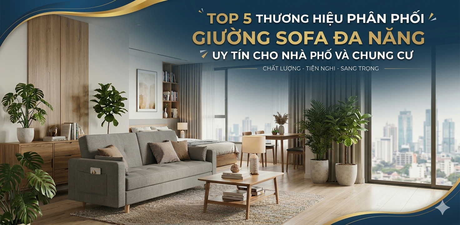 TOP 5 THƯƠNG HIỆU PHÂN PHỐI GIƯỜNG SOFA ĐA NĂNG UY TÍN CHO NHÀ PHỐ VÀ CHUNG CƯ