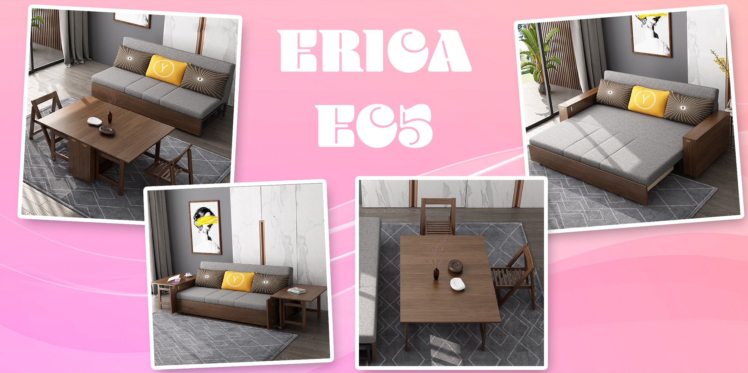 ERICA – EC5 GÂY TRANH CÃI VÌ ĐƯỢC MỆNH DANH LÀ CHIẾC SOFA GIƯỜNG GỖ BỀN BỈ &amp; NHIỀU TÍNH NĂNG NHẤT HIỆN NAY