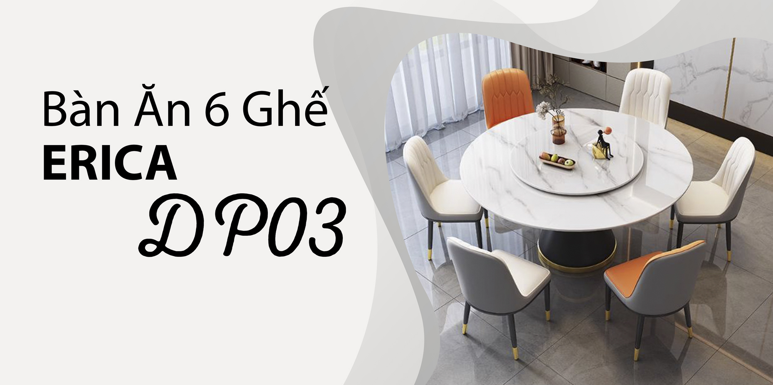 VÌ SAO BỘ BÀN ĂN 6 GHẾ ĐẸP ERICA – DP03 LẠI ĐƯỢC ƯA CHUỘNG ĐẾN NHƯ VẬY???