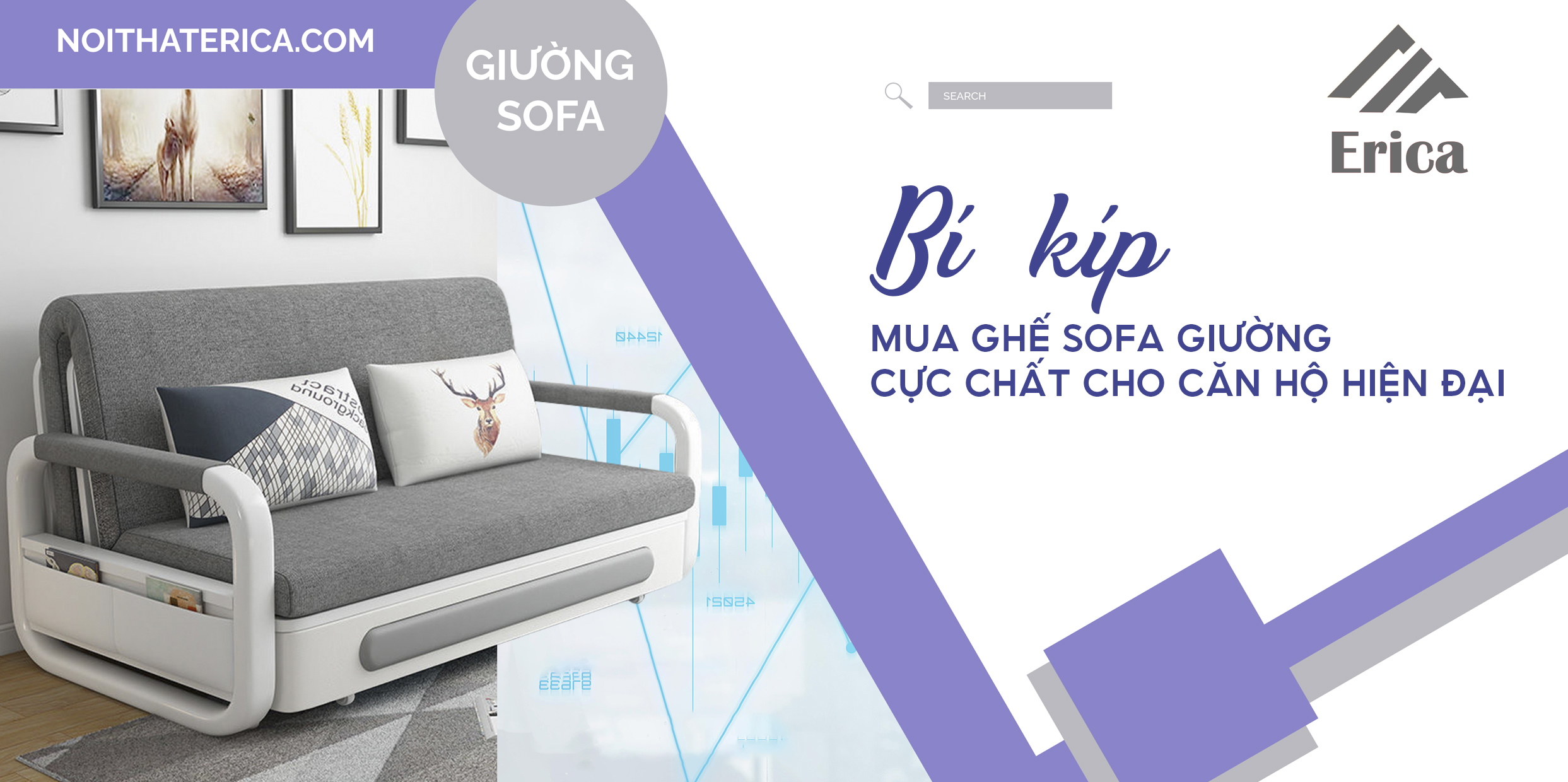 BÍ KÍP MUA GHẾ SOFA GIƯỜNG CỰC CHẤT CHO CĂN HỘ HIỆN ĐẠI