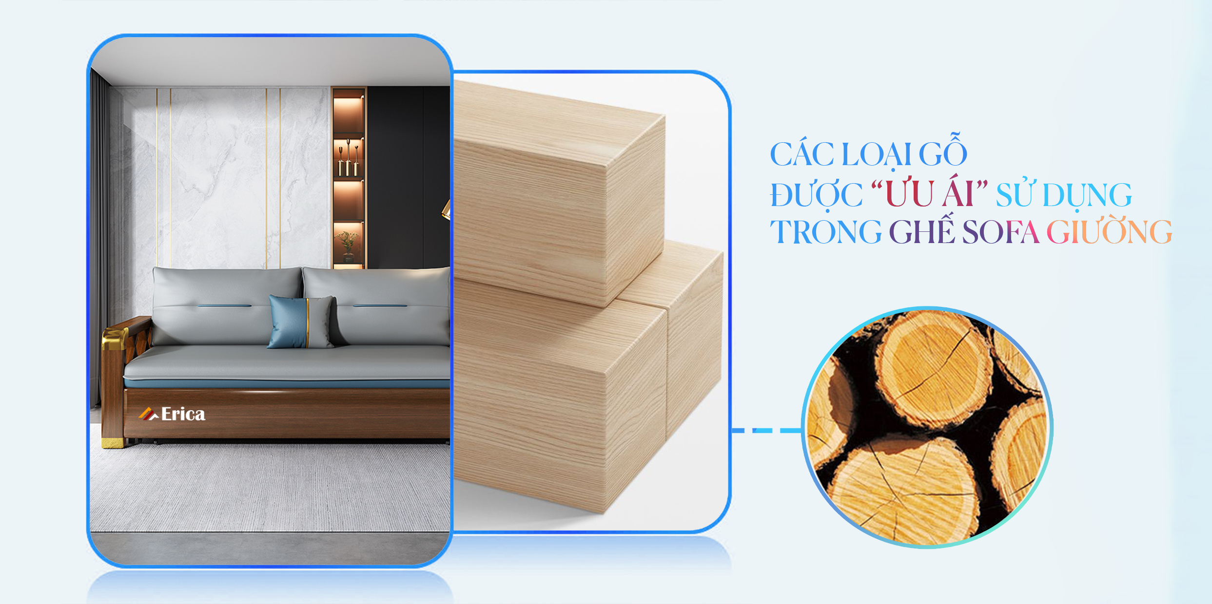 CÁC LOẠI GỖ ĐƯỢC “ƯU ÁI” SỬ DỤNG TRONG GHẾ SOFA BED