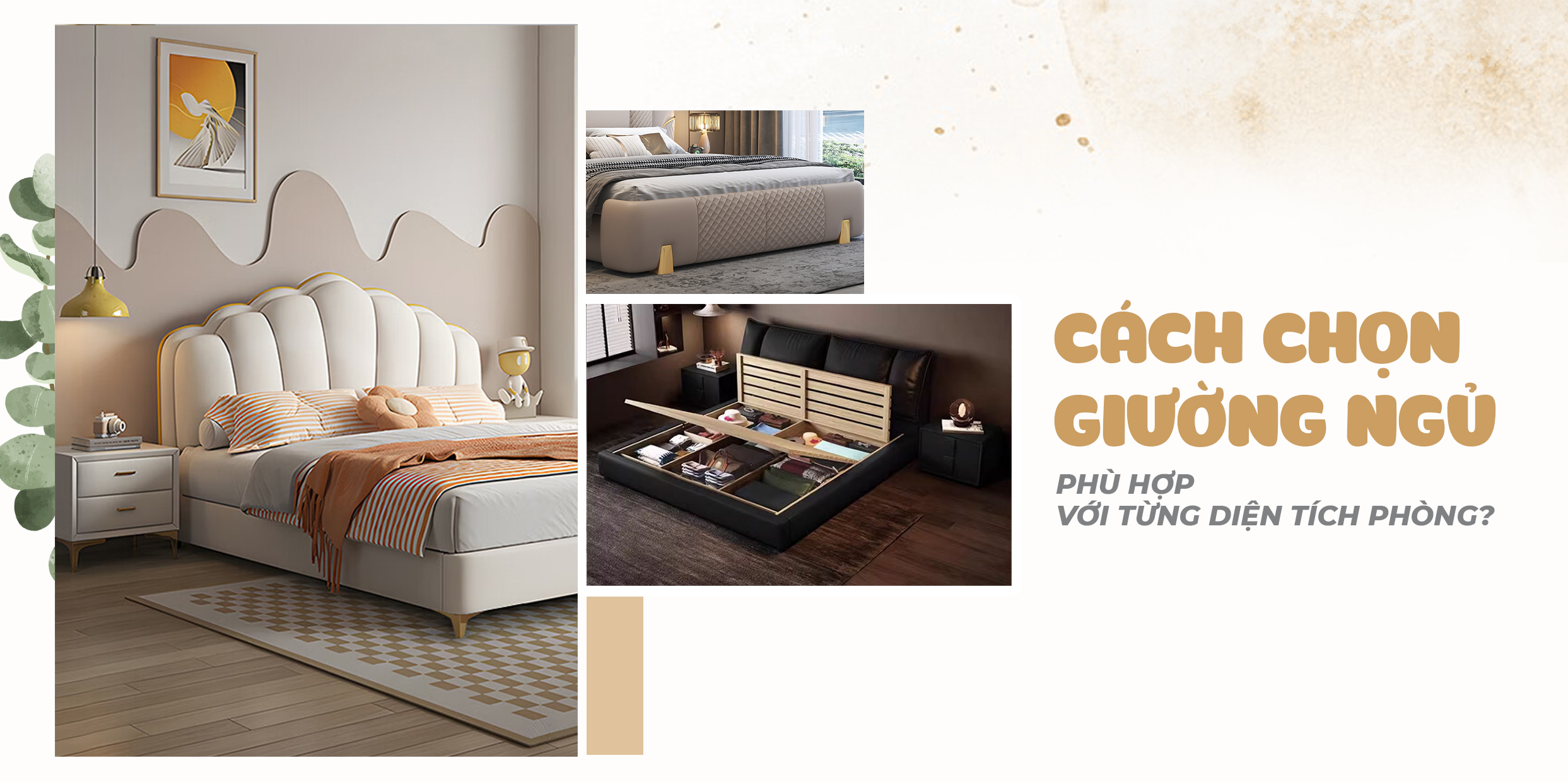 CÁCH CHỌN GIƯỜNG NGỦ PHÙ HỢP VỚI TỪNG DIỆN TÍCH PHÒNG?