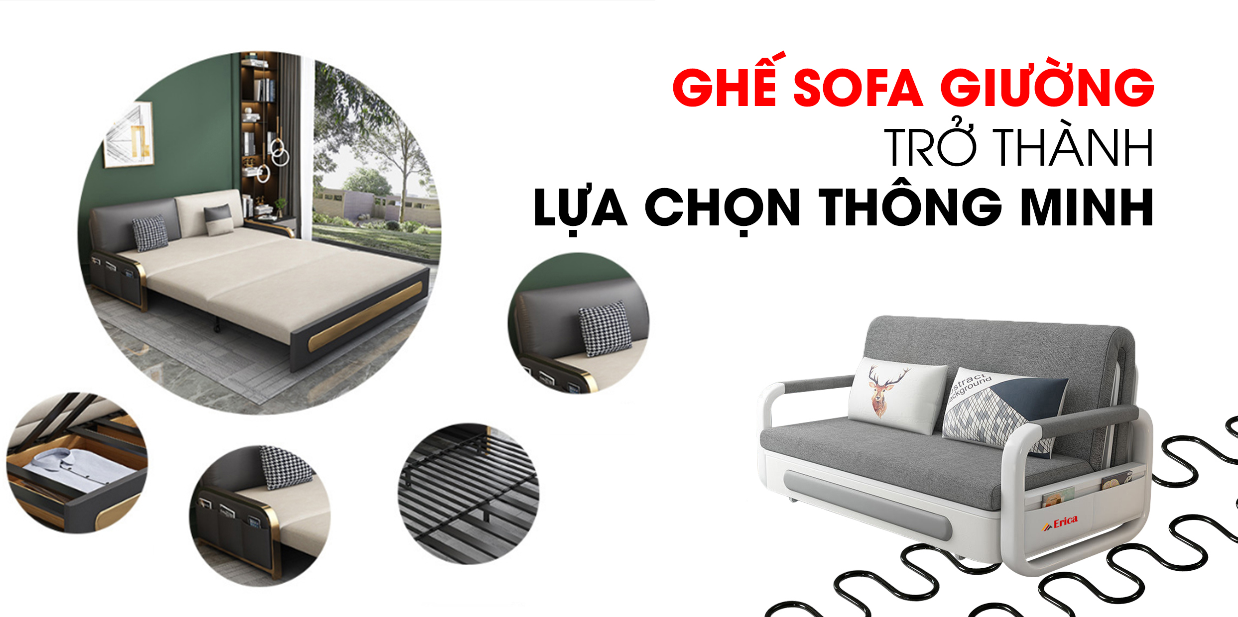 KHI NHU CẦU LỚN HƠN DIỆN TÍCH: GHẾ SOFA GIƯỜNG TRỞ THÀNH LỰA CHỌN THÔNG MINH