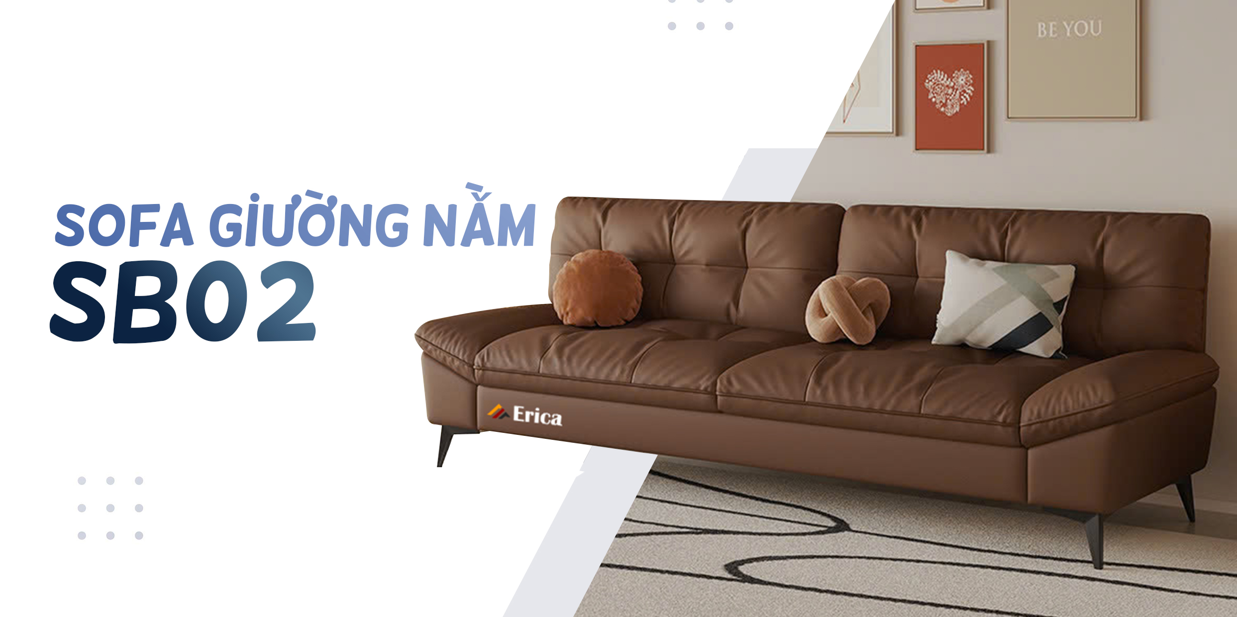 ERICA RA MẮT MẪU SOFA GIƯỜNG NẰM PHONG CÁCH BẮC ÂU SB02