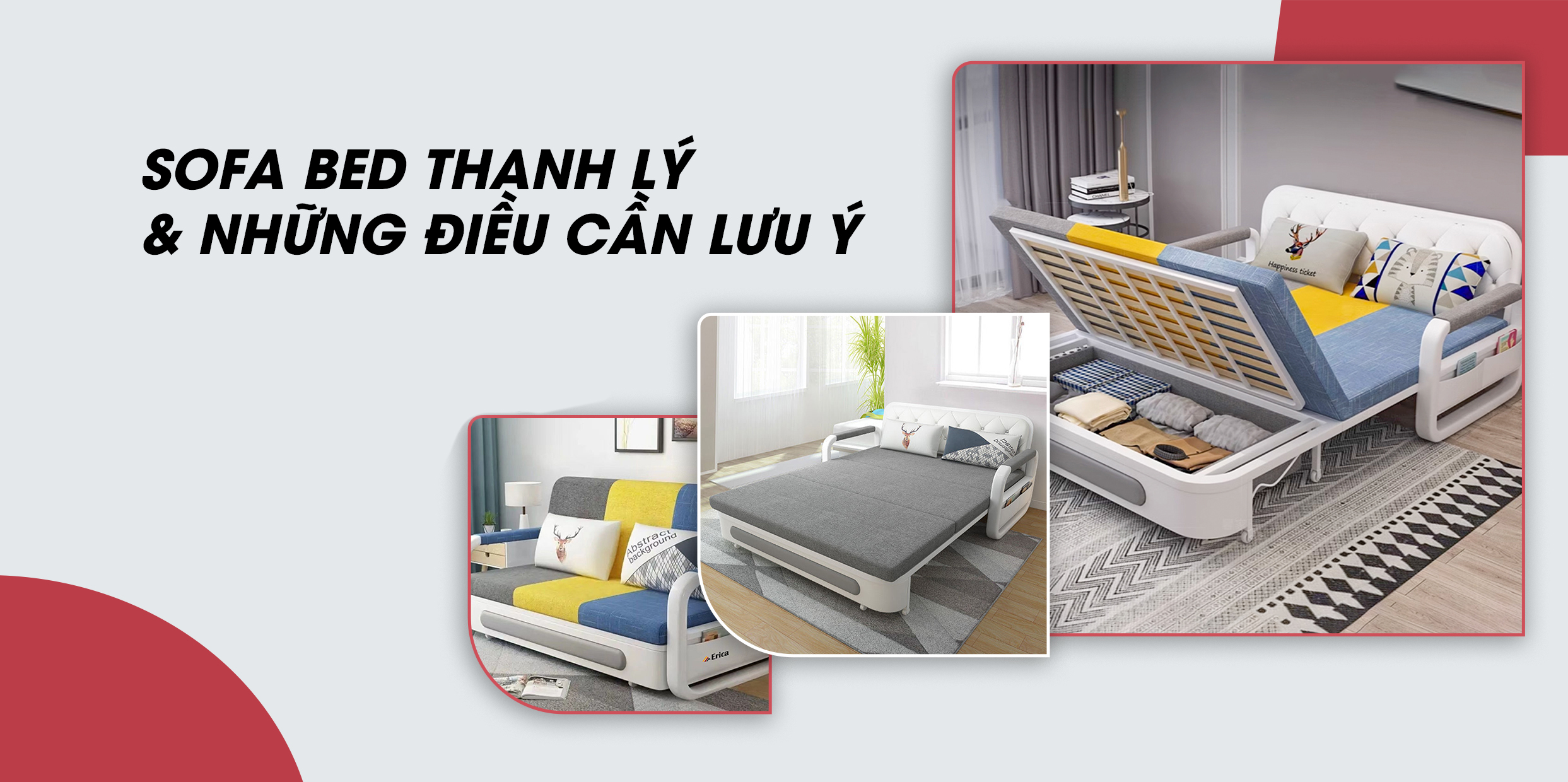 SOFA BED THANH LÝ VÀ NHỮNG ĐIỀU CẦN LƯU Ý