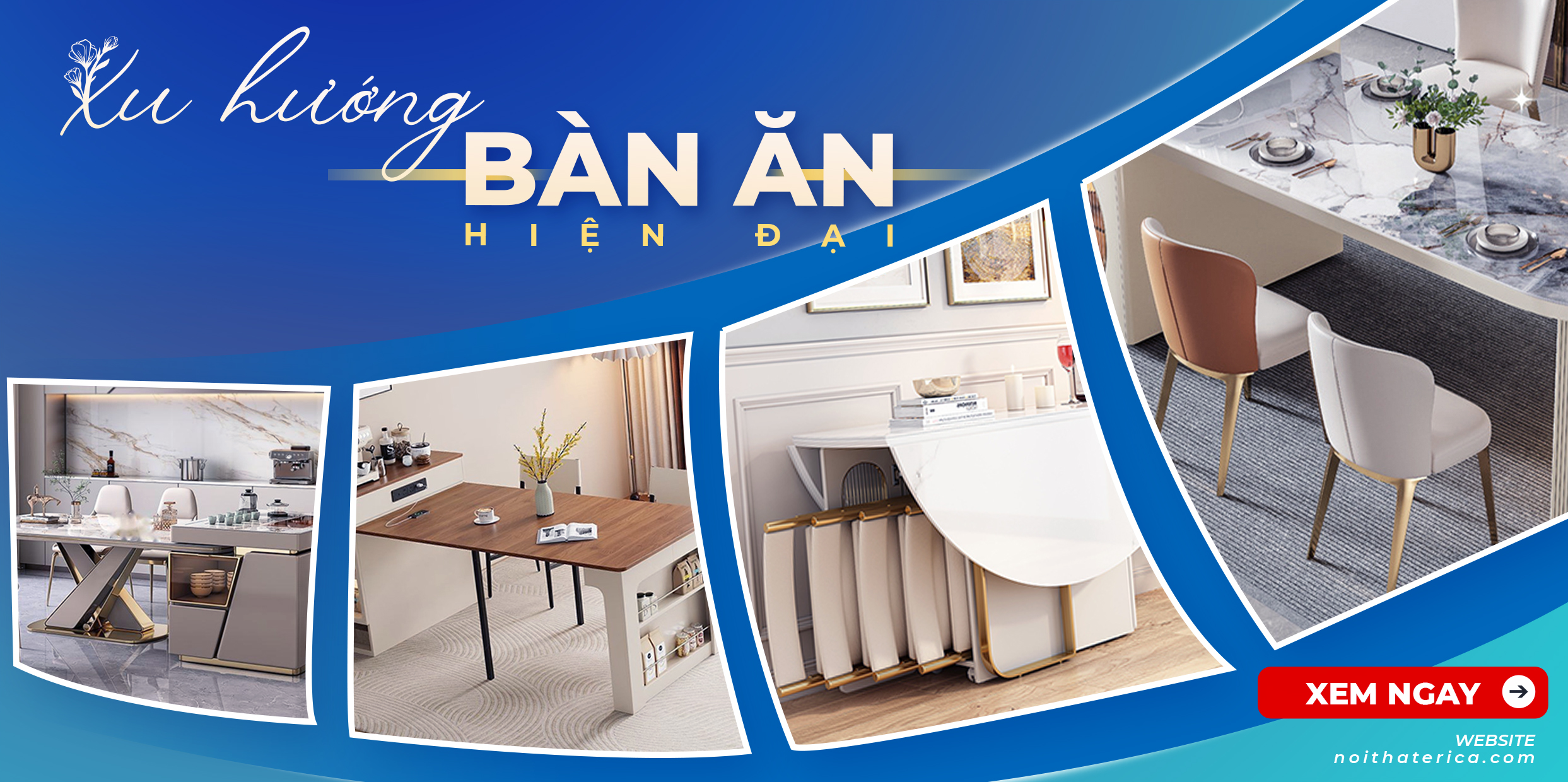 XU HƯỚNG BÀN ĂN HIỆN ĐẠI: GIẢI PHÁP CHO KHÔNG GIAN SỐNG TIỆN NGHI